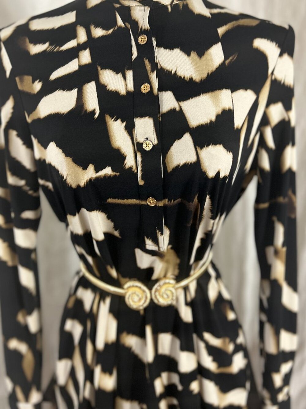 Calvin Klein Leopard Print Dress – Size M – Like New
